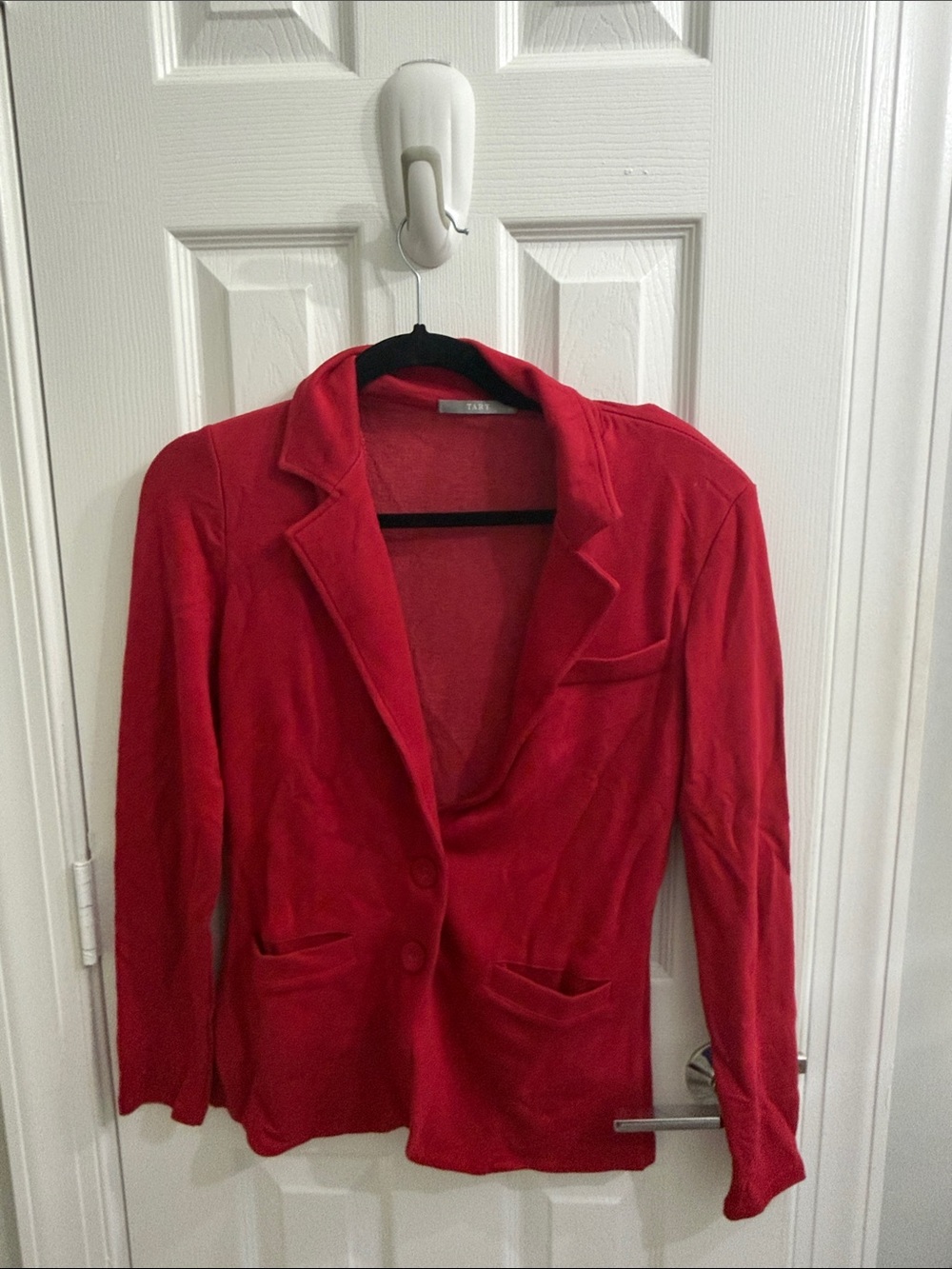 Women's Red Tailored Blazer Jacket tart